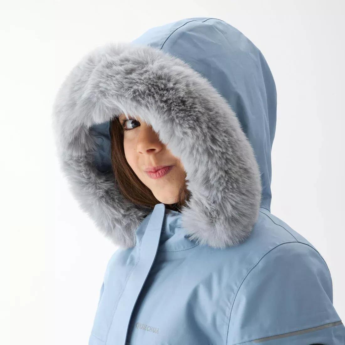 CLOUDY BLUE Kids' Warm Hiking Parka - SH500 MOUNTAIN - Child aged 2-6, , large image number 9