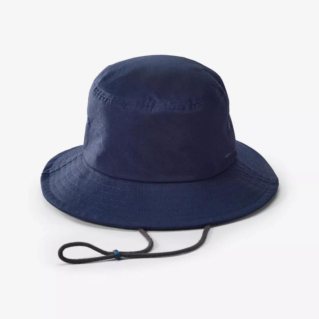 FORCLAZ - Unisex Anti-Uv Trekking Hat Travel - 100, Navy