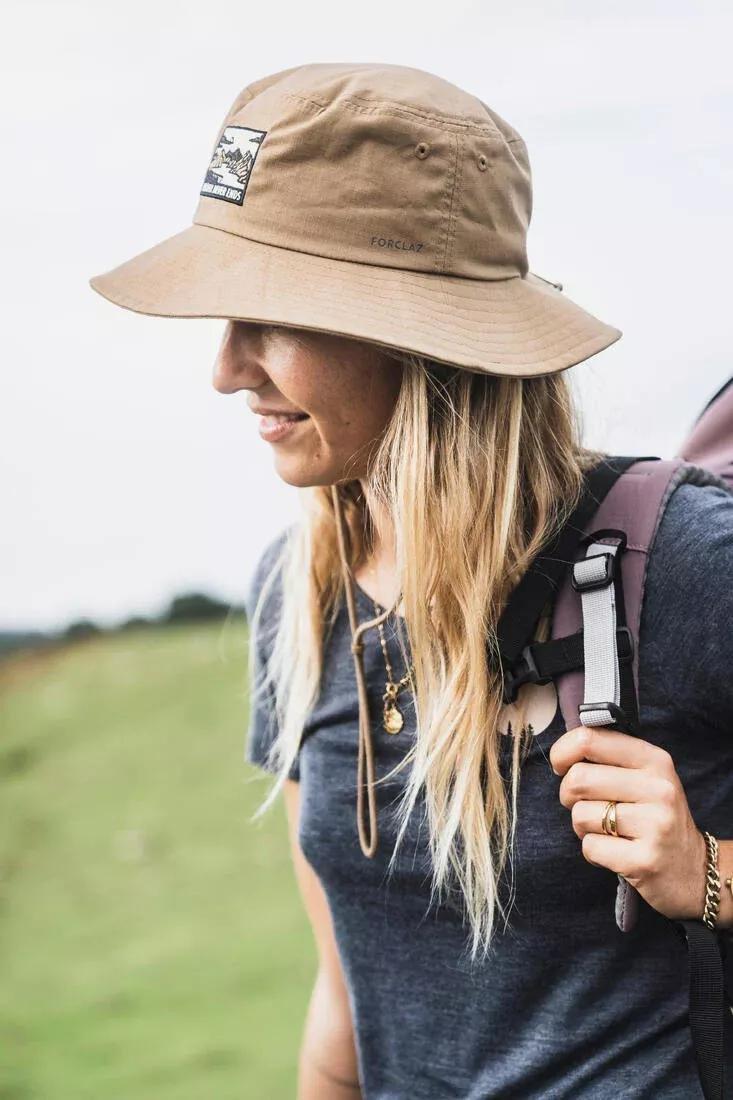 Unisex Anti-Uv Trekking Hat Travel - 100, Navy, , large image number 7