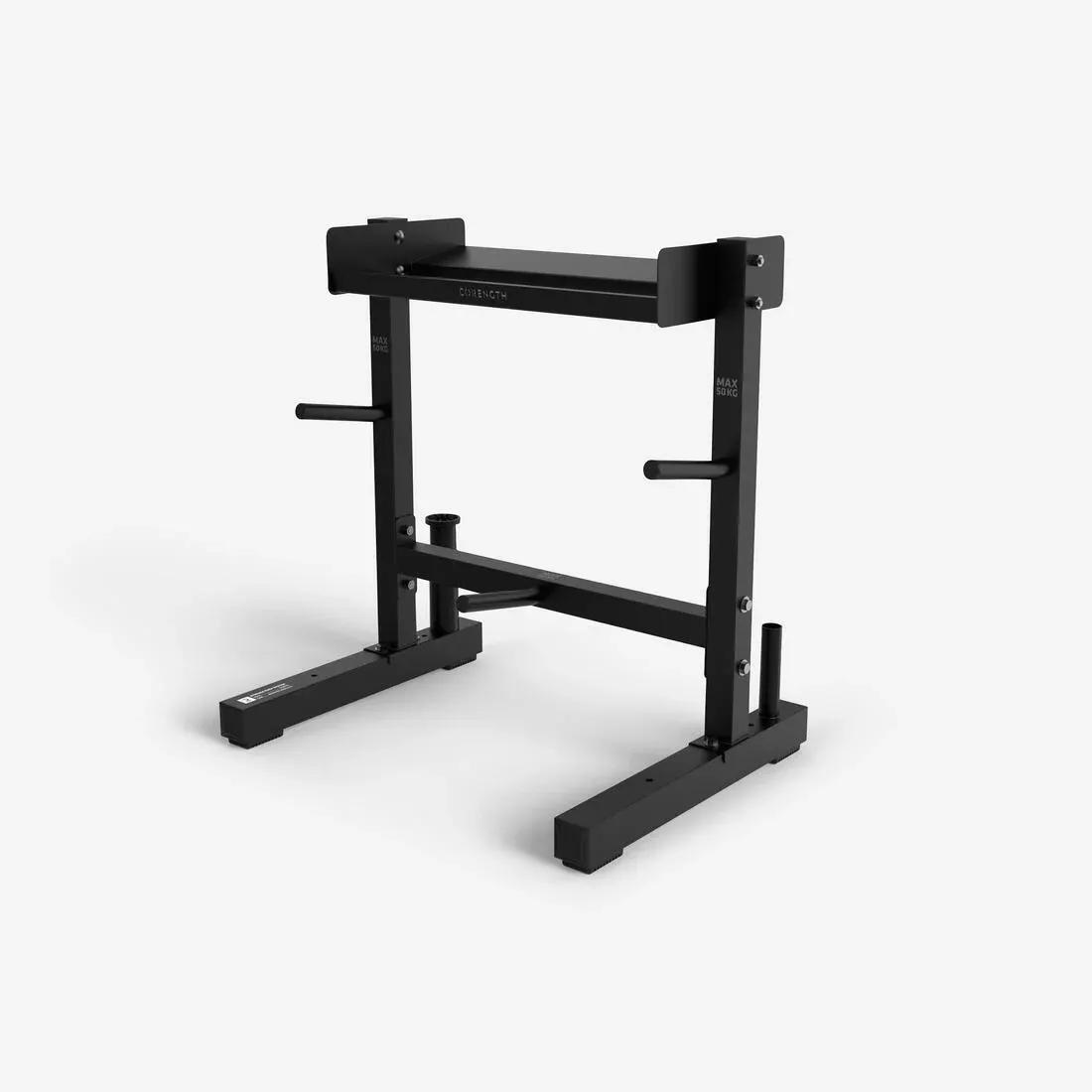 Weight Training Storage Rack For Bars And Weights, Black, No Color, large image number 0