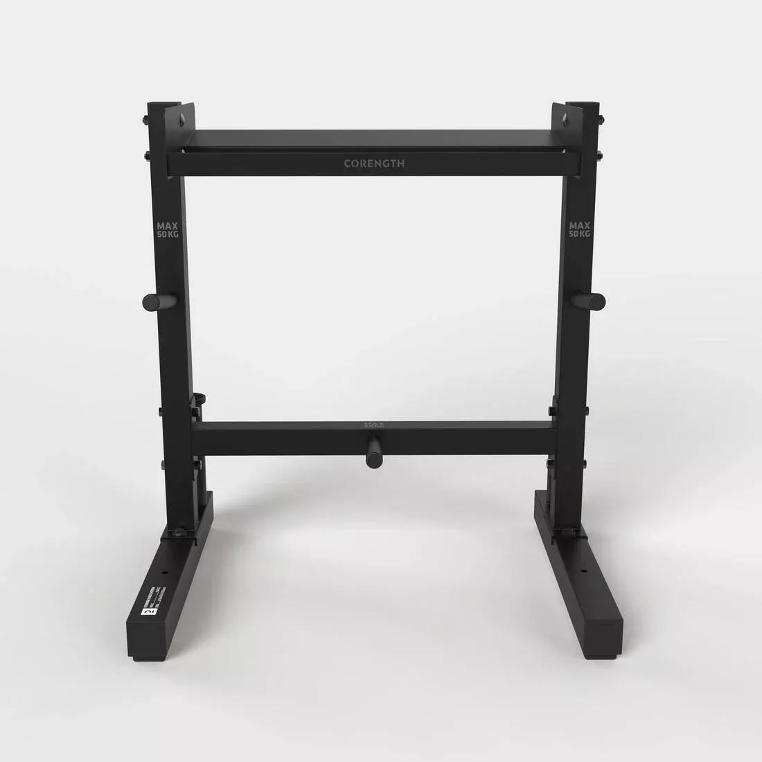 Weight Training Storage Rack For Bars And Weights, Black, No Color, medium