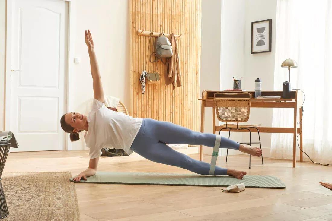 Mini Textile Fitness Bands - Set Of 3 - Resistance 5-6-7 Kg, Brown, No Color, large image number 6