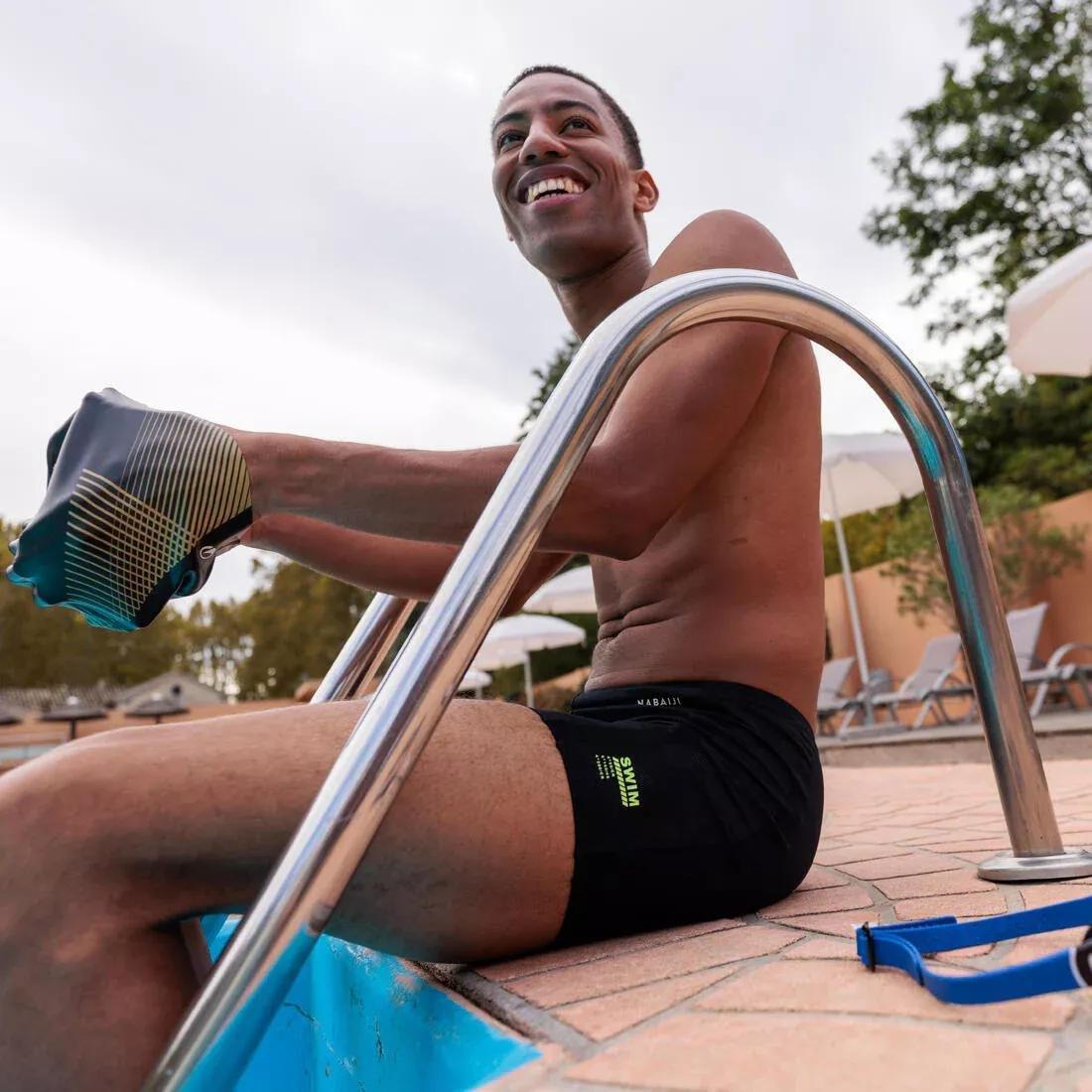 BLACK Men's Swimming Boxers - Yoko, No Color, large image number 5