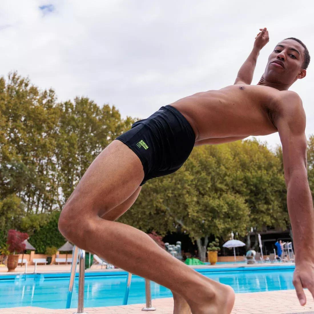 BLACK Men's Swimming Boxers - Yoko, No Color, large image number 6