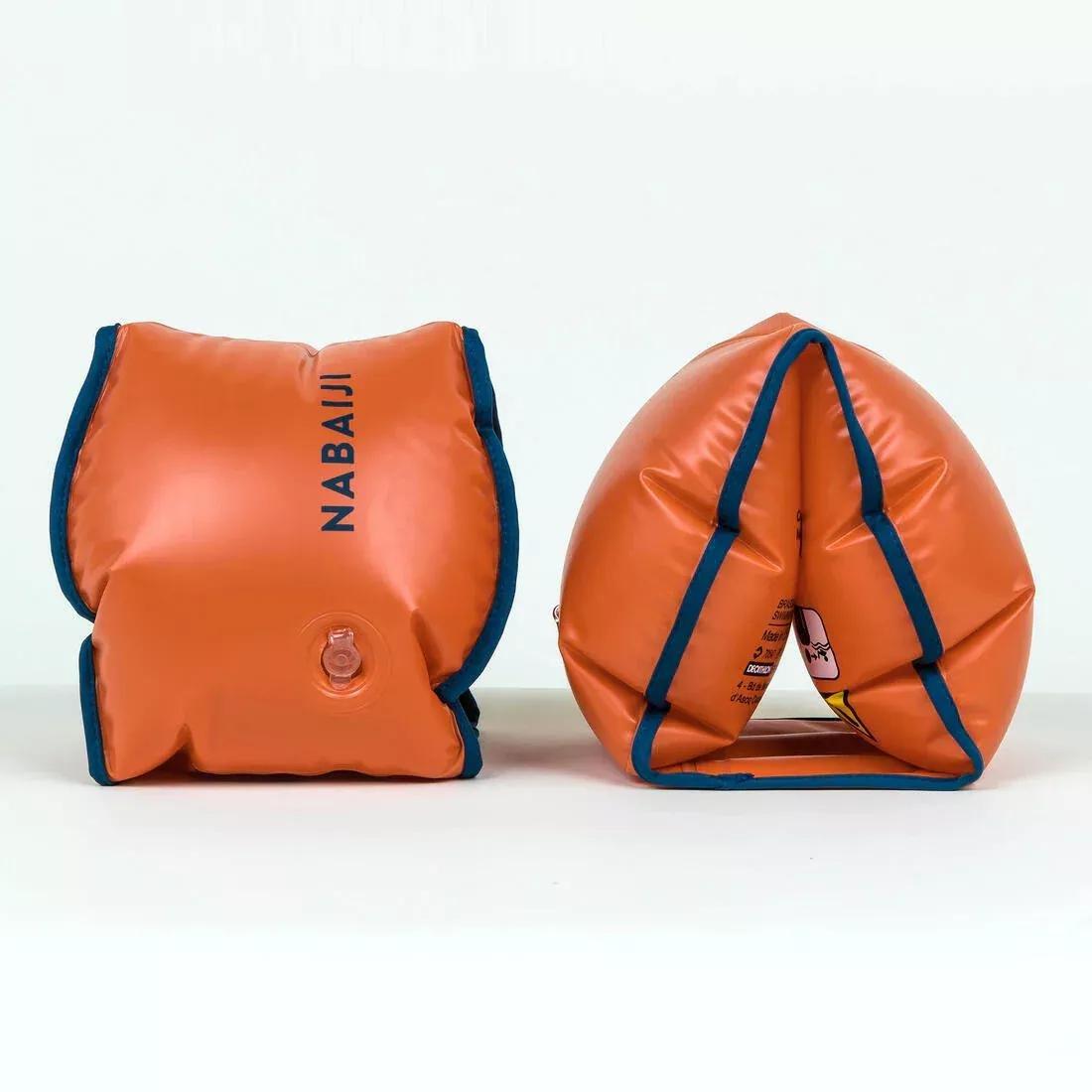 PAPRIKA ORANGE Adult Swimming armbands weights 60 to 90 kg, No Color, large image number 0