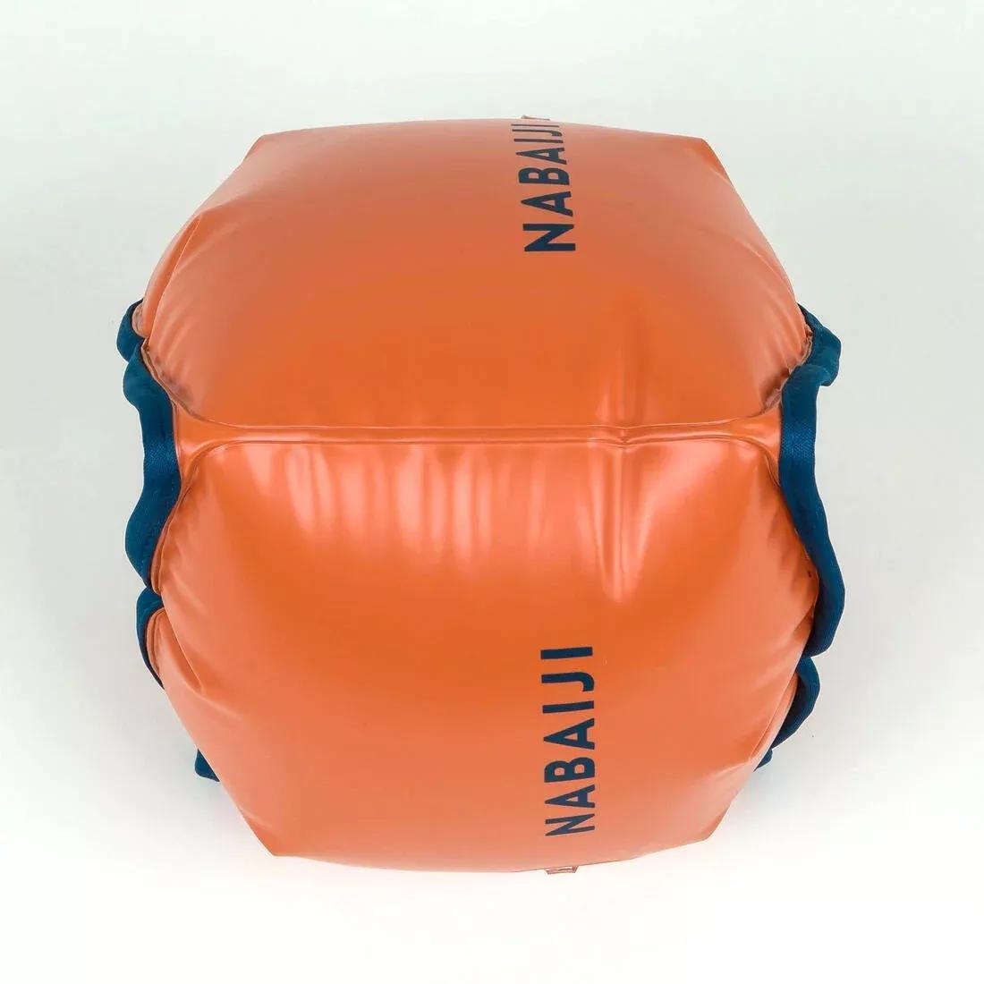 PAPRIKA ORANGE Adult Swimming armbands weights 60 to 90 kg, No Color, large image number 1