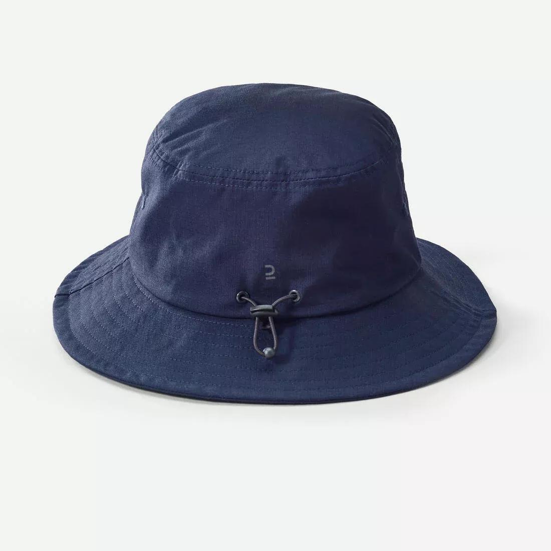 BROWN Anti-UV Trekking Hat Travel 100, No Color, medium