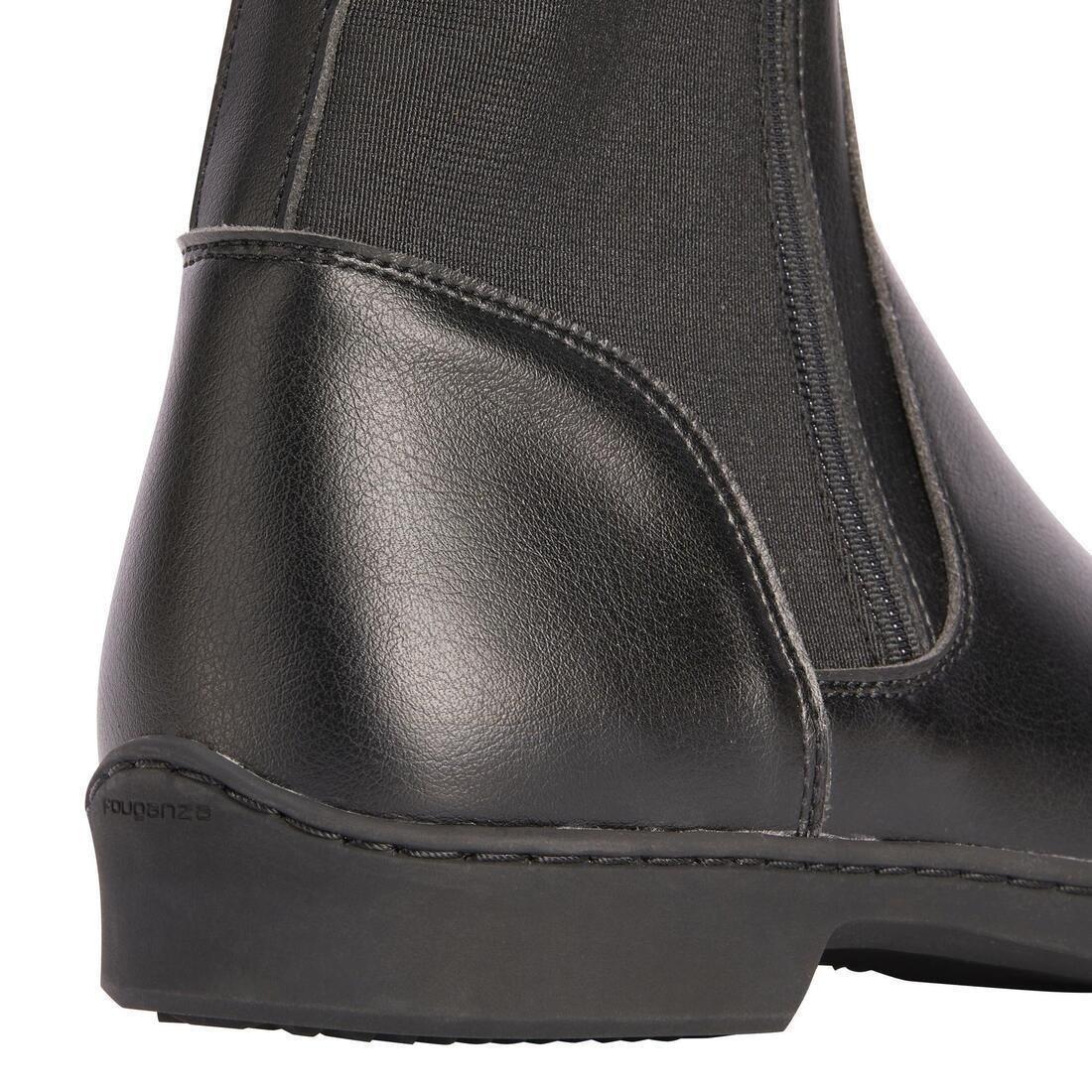 Adult Synthetic Horse Riding Long Boots - 500, Black, , large image number 3