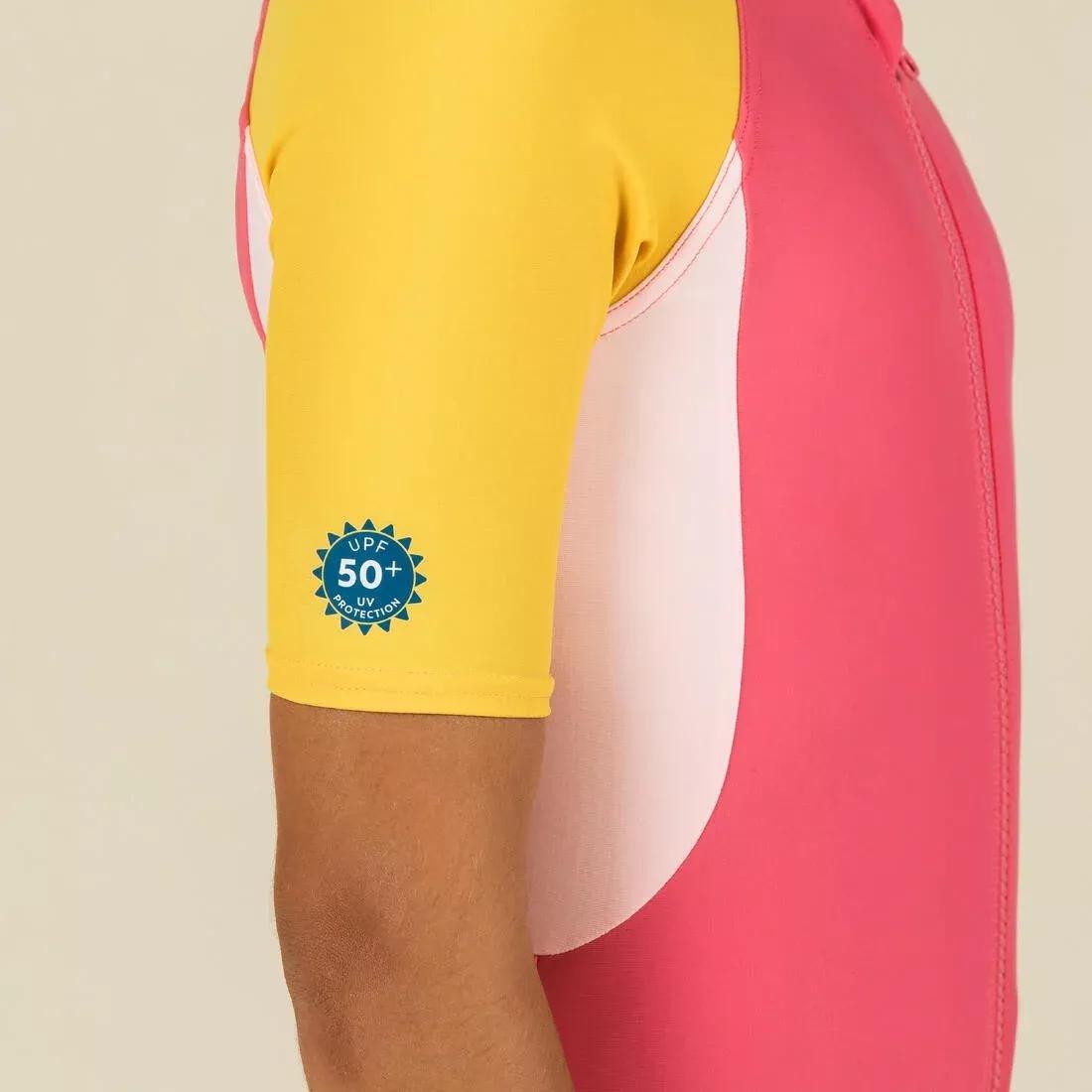 Kids Girls Shorty Swimsuit, Pink, , large image number 2