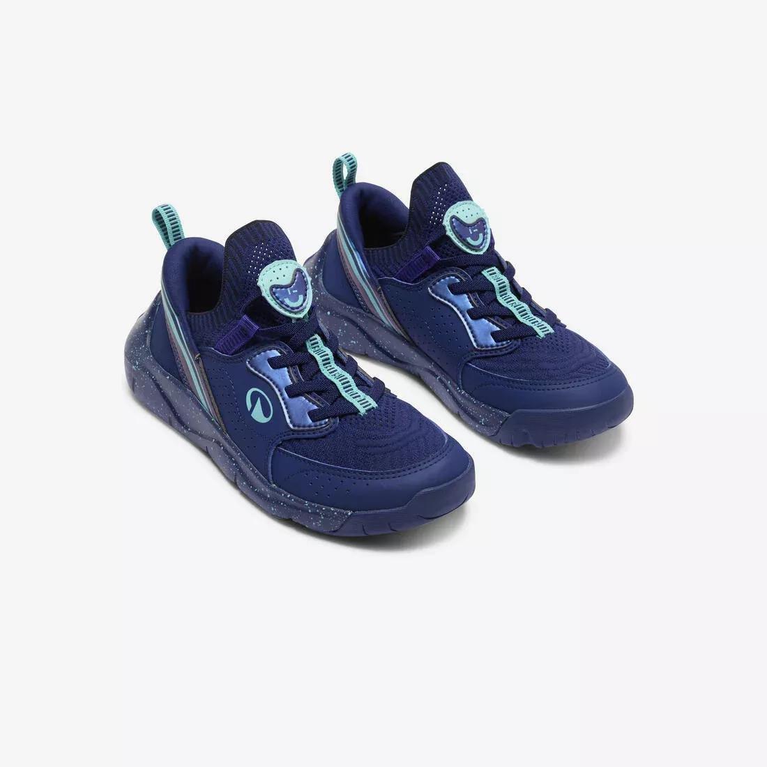 Kids Unisex Multisports Easy-On Trainers - Playful Easy, Blue, No Color, large image number 3