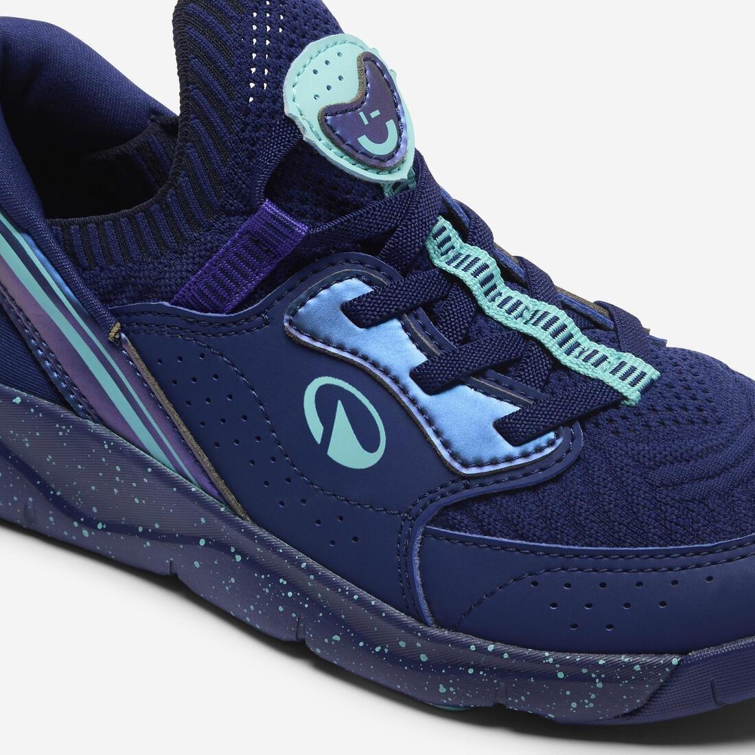 Kids Unisex Multisports Easy-On Trainers - Playful Easy, Blue, No Color, large image number 7