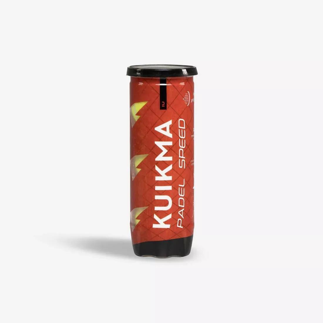 Pack Of 3 Padel Balls, Yellow, No Color, medium