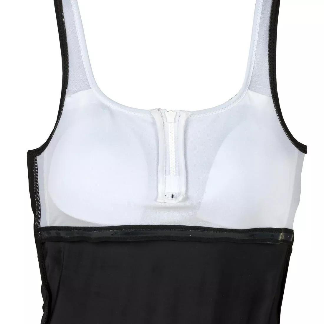 Women One-Piece Heva Swimsuit Shorty Zip, Black, , large image number 11