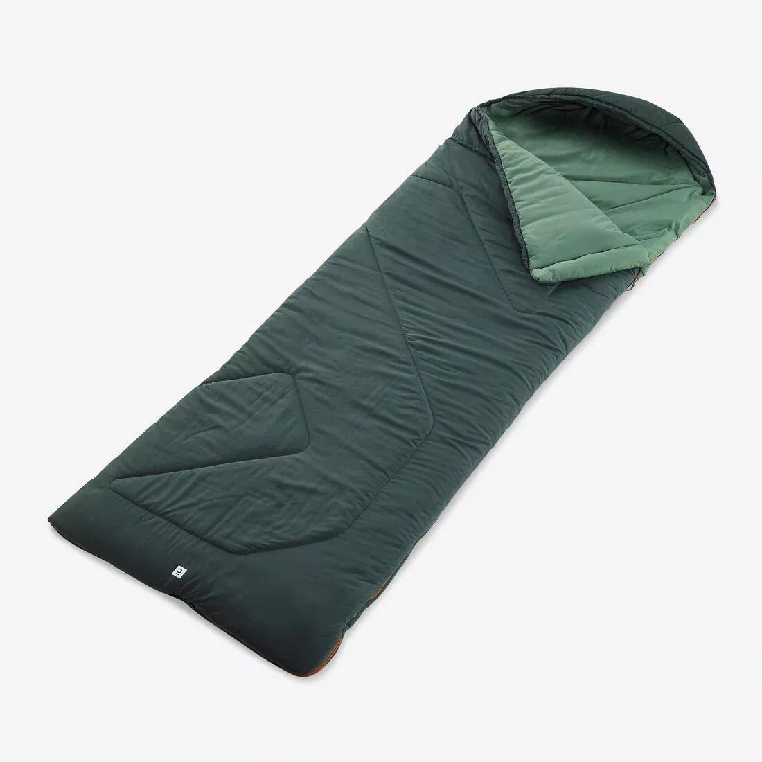 Unisex Arpenaz Sleeping Bag, Smoked Green, No Color, large image number 0