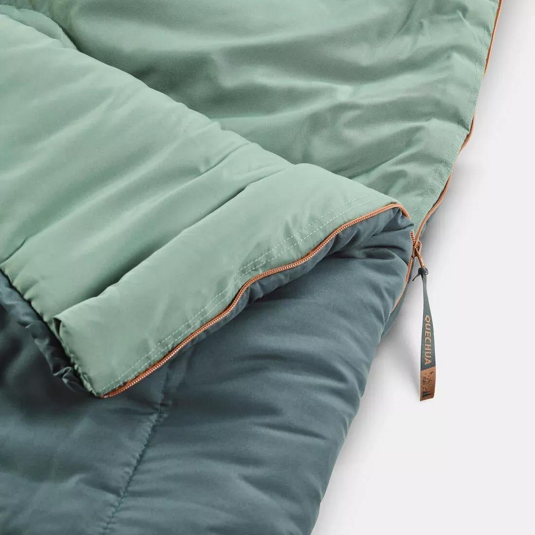 Unisex Arpenaz Sleeping Bag, Smoked Green, No Color, large image number 4