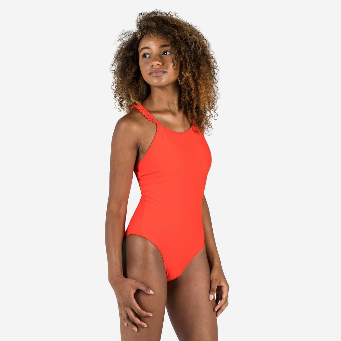 BRIGHT TOMATO Girl's Lila Cobe 1-piece swimsuit, , large image number 0