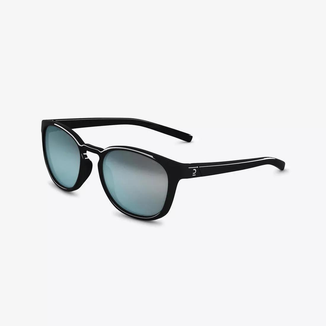 QUECHUA - Adult Unisex Polarised Hiking Sunglasses Category 3 Mh160, Black