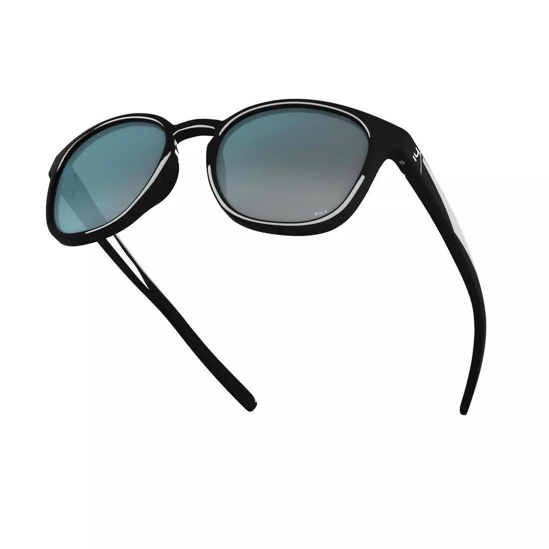 QUECHUA - Adult Unisex Polarised Hiking Sunglasses Category 3 Mh160, Black