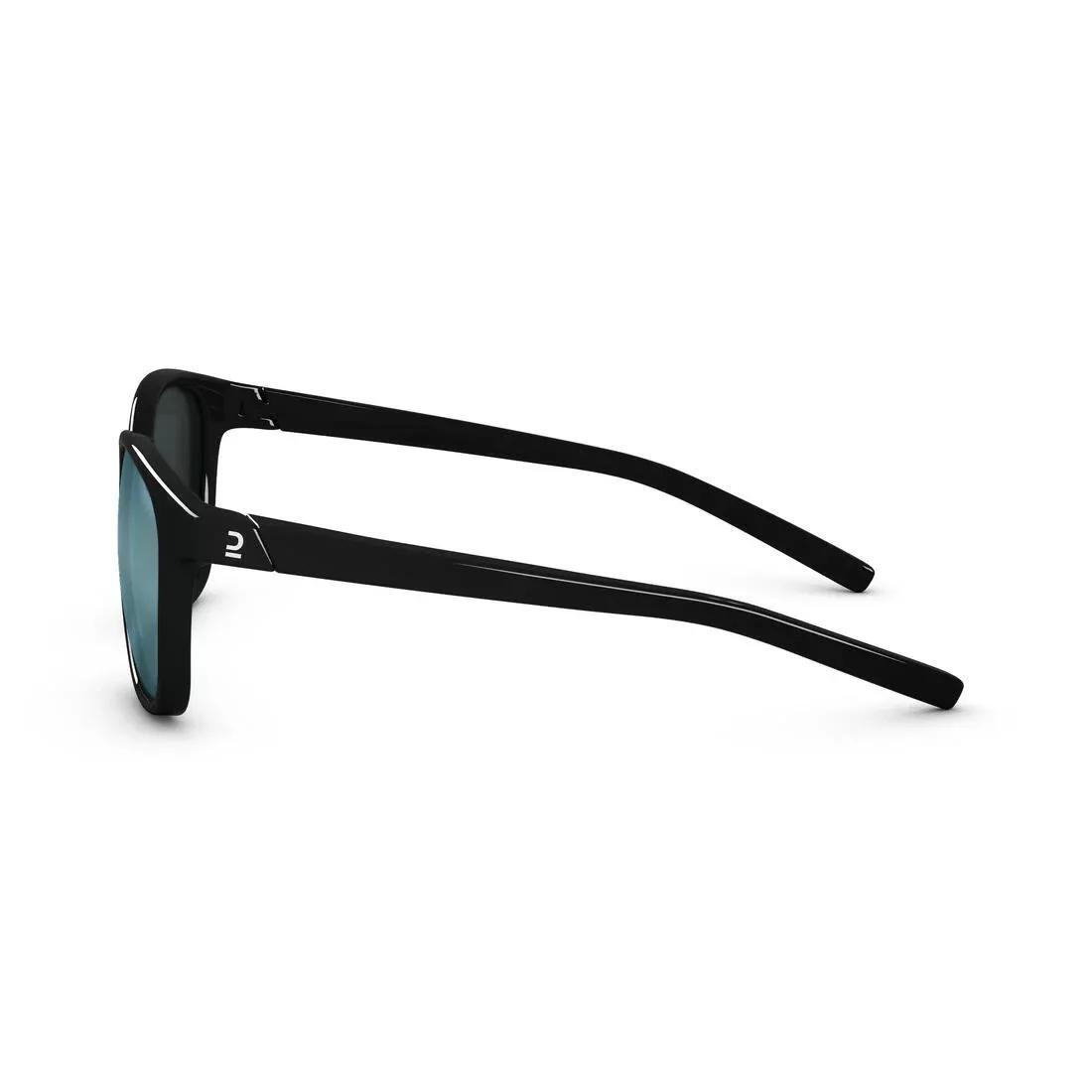 QUECHUA - Adult Unisex Polarised Hiking Sunglasses Category 3 Mh160, Black