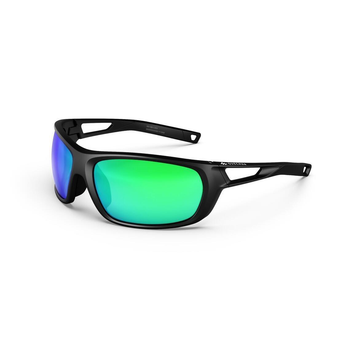 Adult Hiking Sunglasses - Mh580 Category 4, Black, No Color, large image number 1