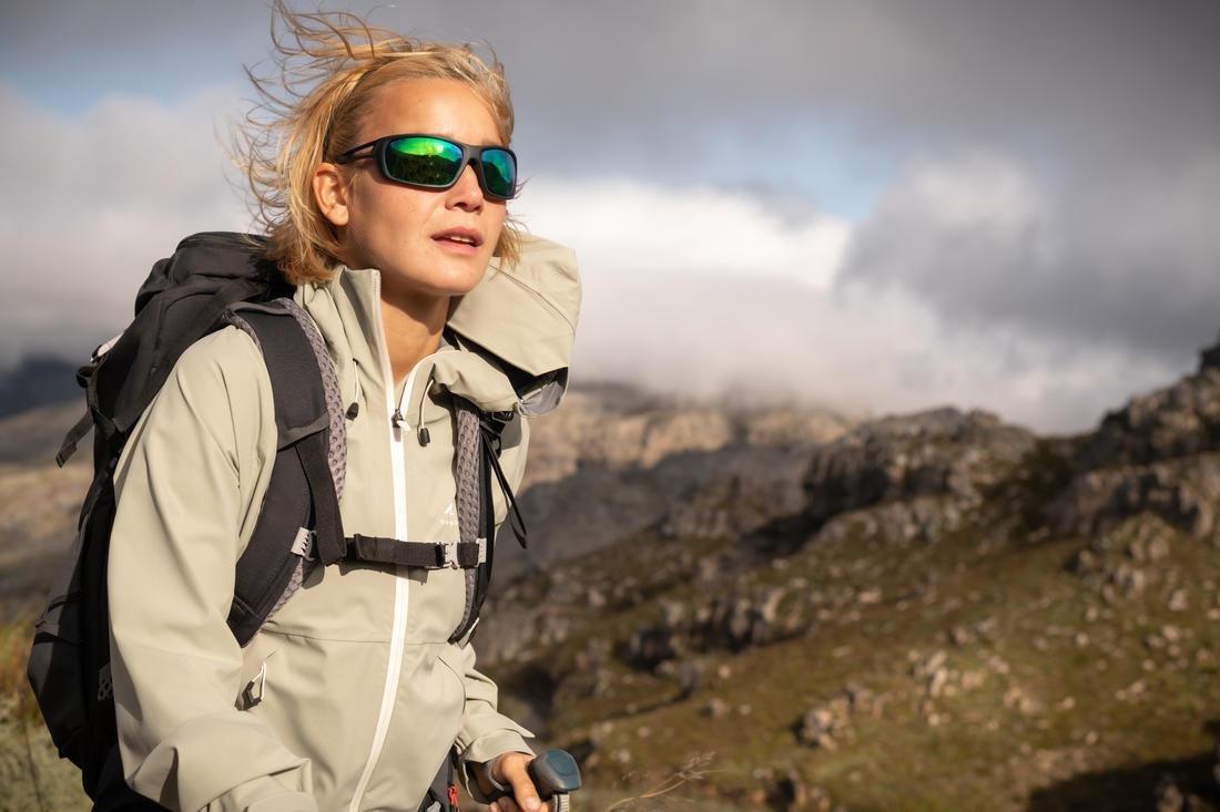 Adult Hiking Sunglasses - Mh580 Category 4, Black, No Color, large image number 6