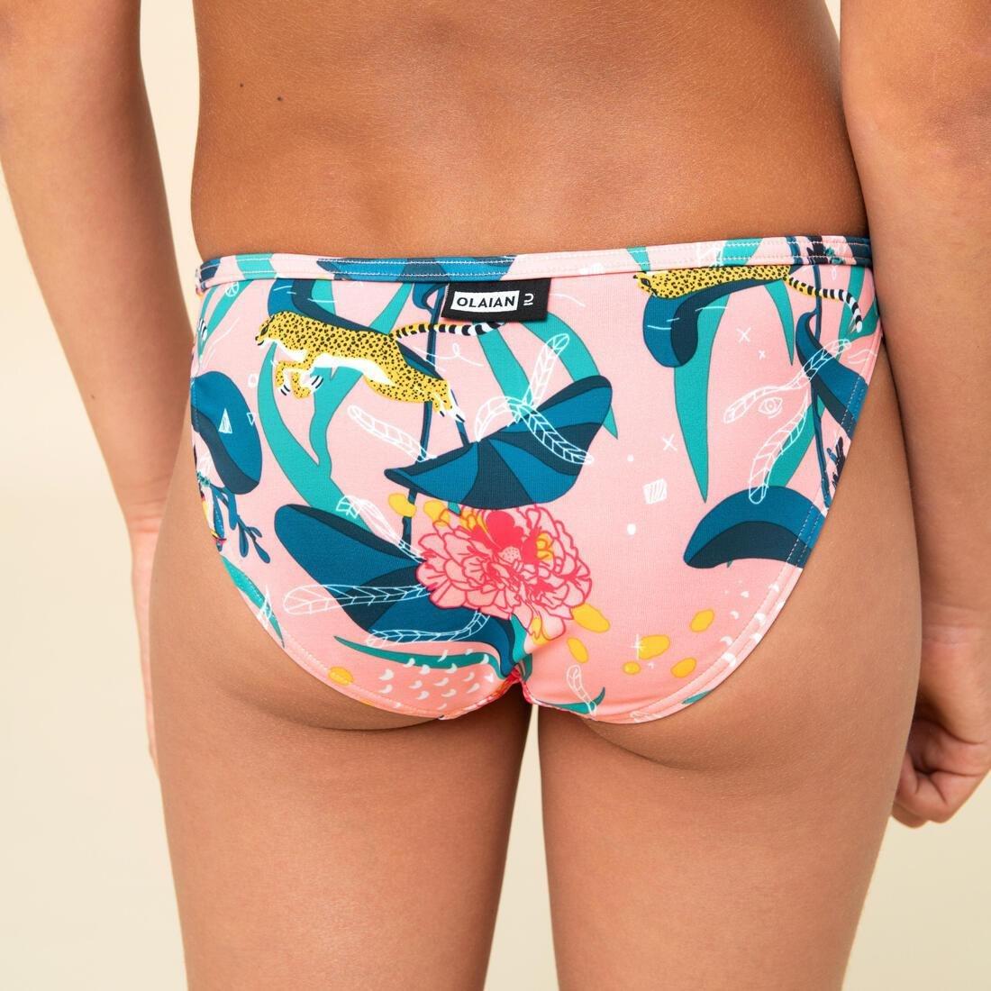 Kids Girls Zeli Swimsuit Bottoms - 100, Turquoise, No Color, large image number 10