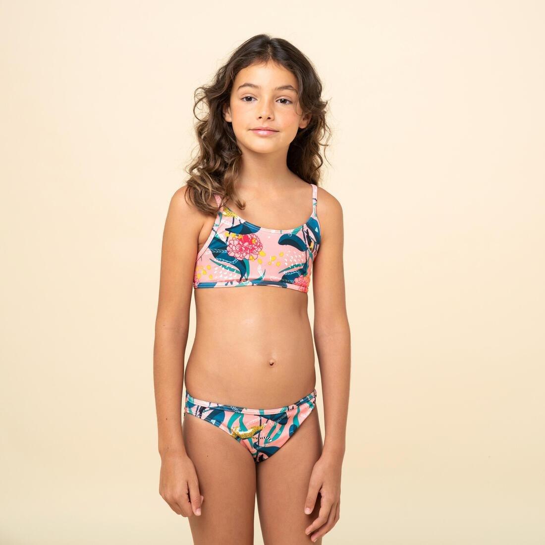 Kids Girls Zeli Swimsuit Bottoms - 100, Turquoise, , large image number 11
