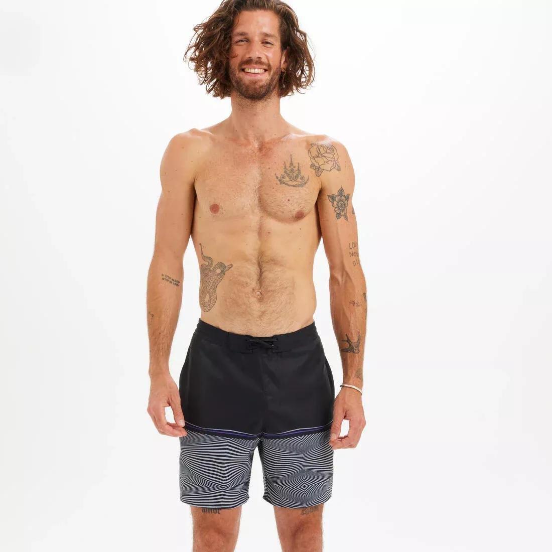 Men Boardshort - Surf 100 Long, Blue, , large image number 2