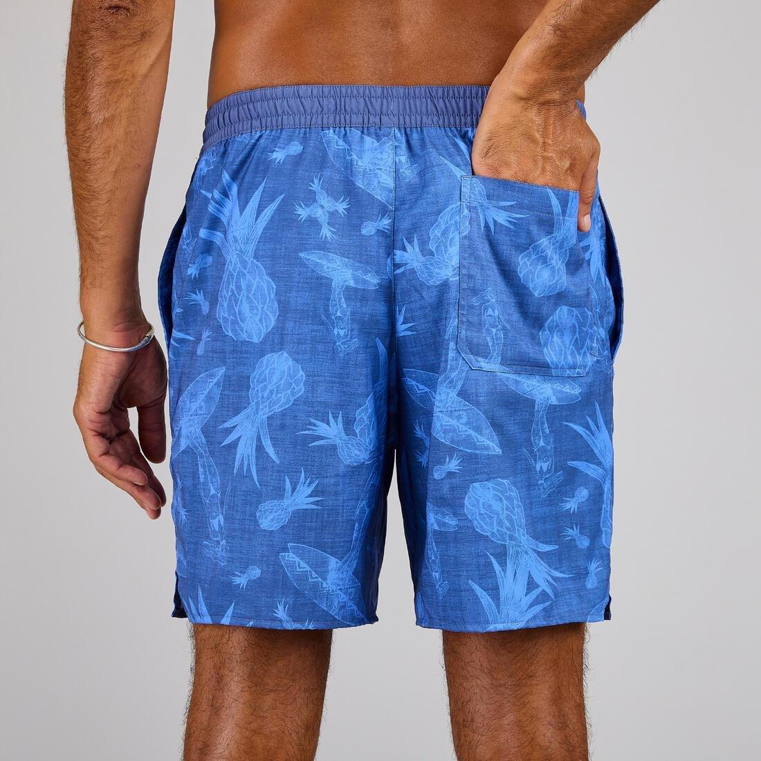 Men Boardshort - Surf 100 Long, Blue, , large image number 11