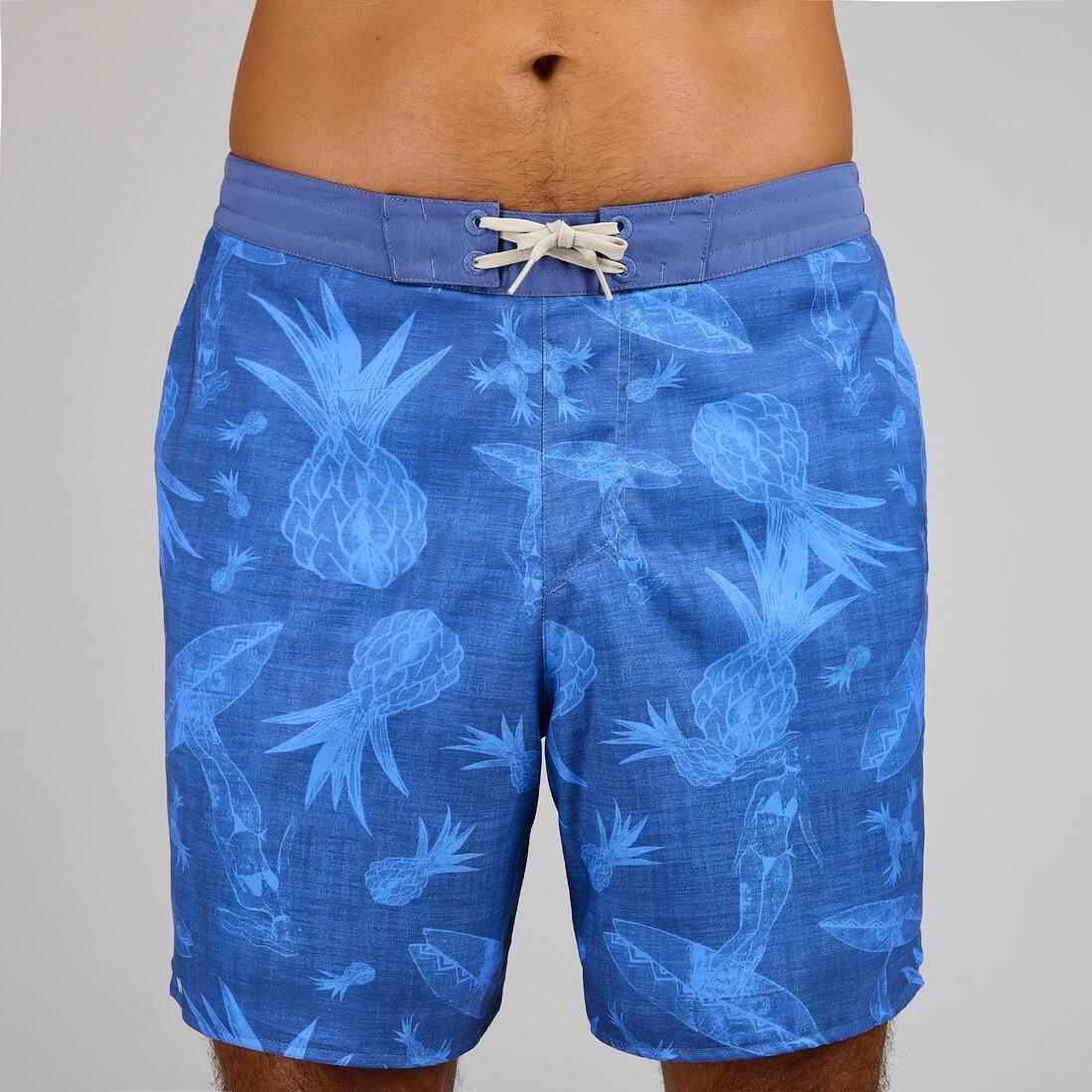 Men Boardshort - Surf 100 Long, Blue, , large image number 12