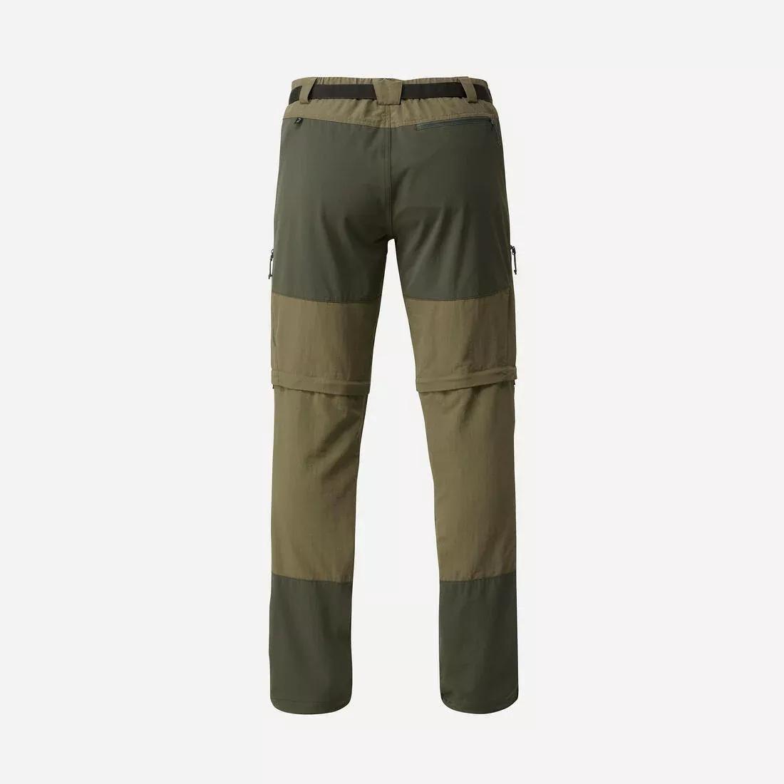 Men's Modular 2-in-1 Trekking Trousers - MT500, Green, No Color, large image number 11