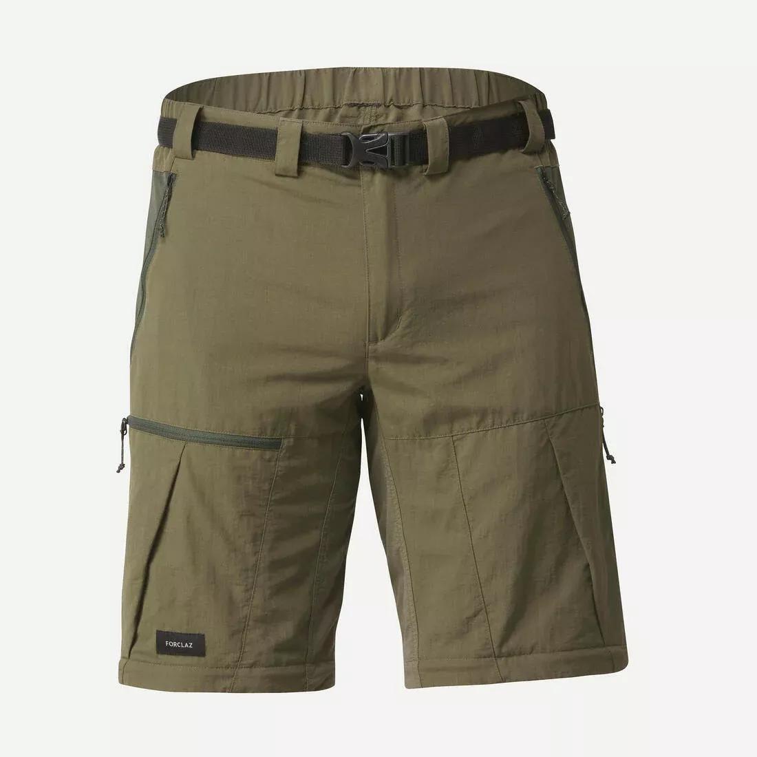 Men's Modular 2-in-1 Trekking Trousers - MT500, Green, No Color, large image number 12