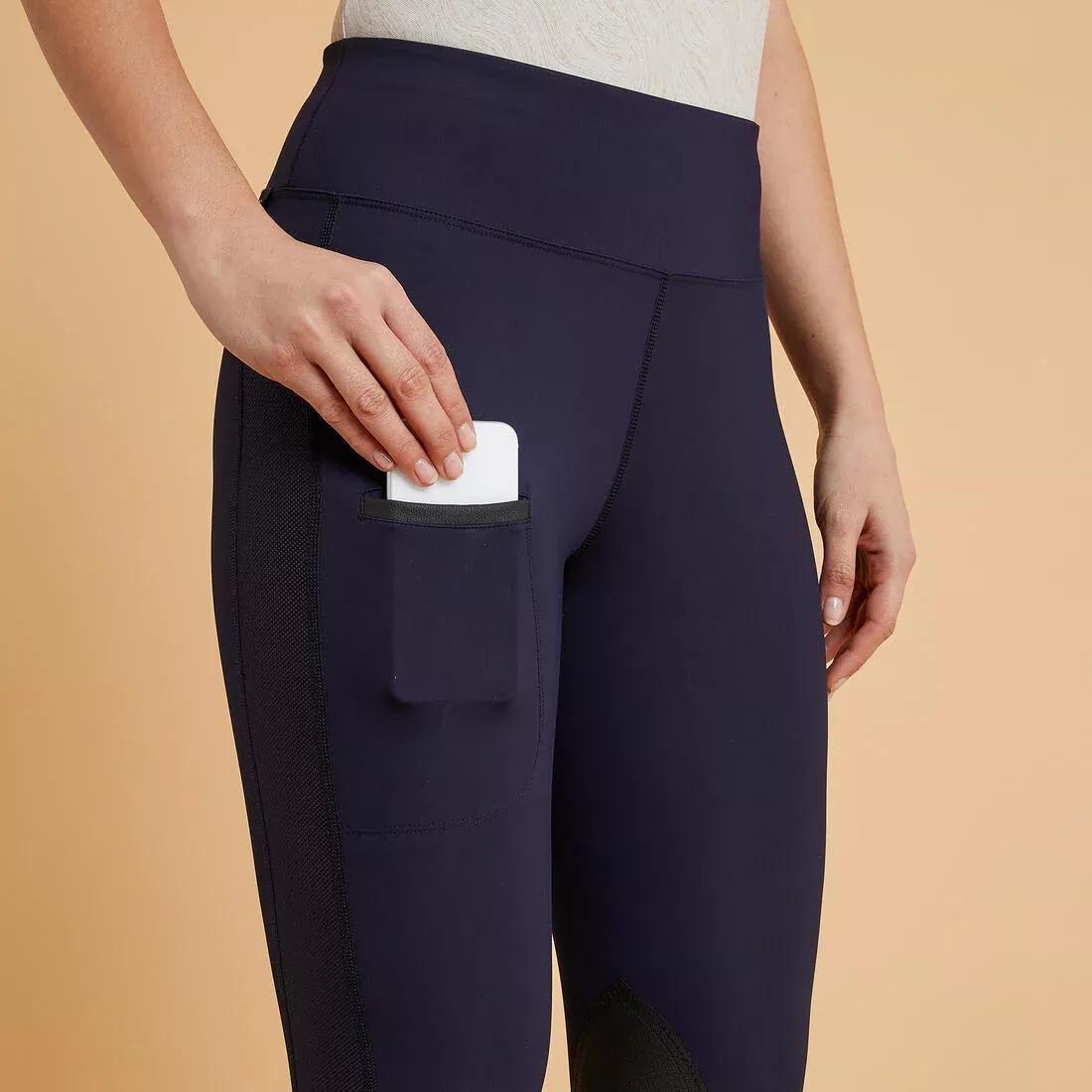 TURQUIN BLUE Women's Light Horse Riding Leggings 100, , large image number 6