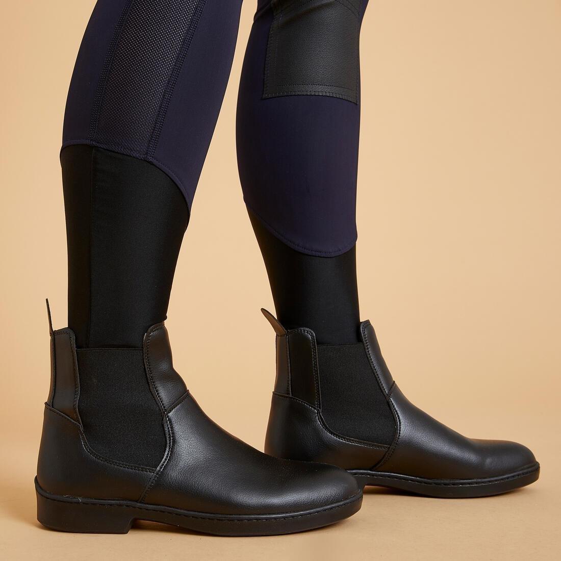 Women Light Horse Riding Leggings 100, Blue, No Color, large image number 8