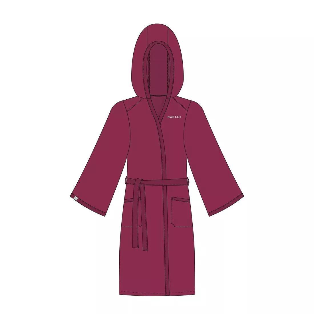 Women Compact Pool Bathrobe, Purple, , large