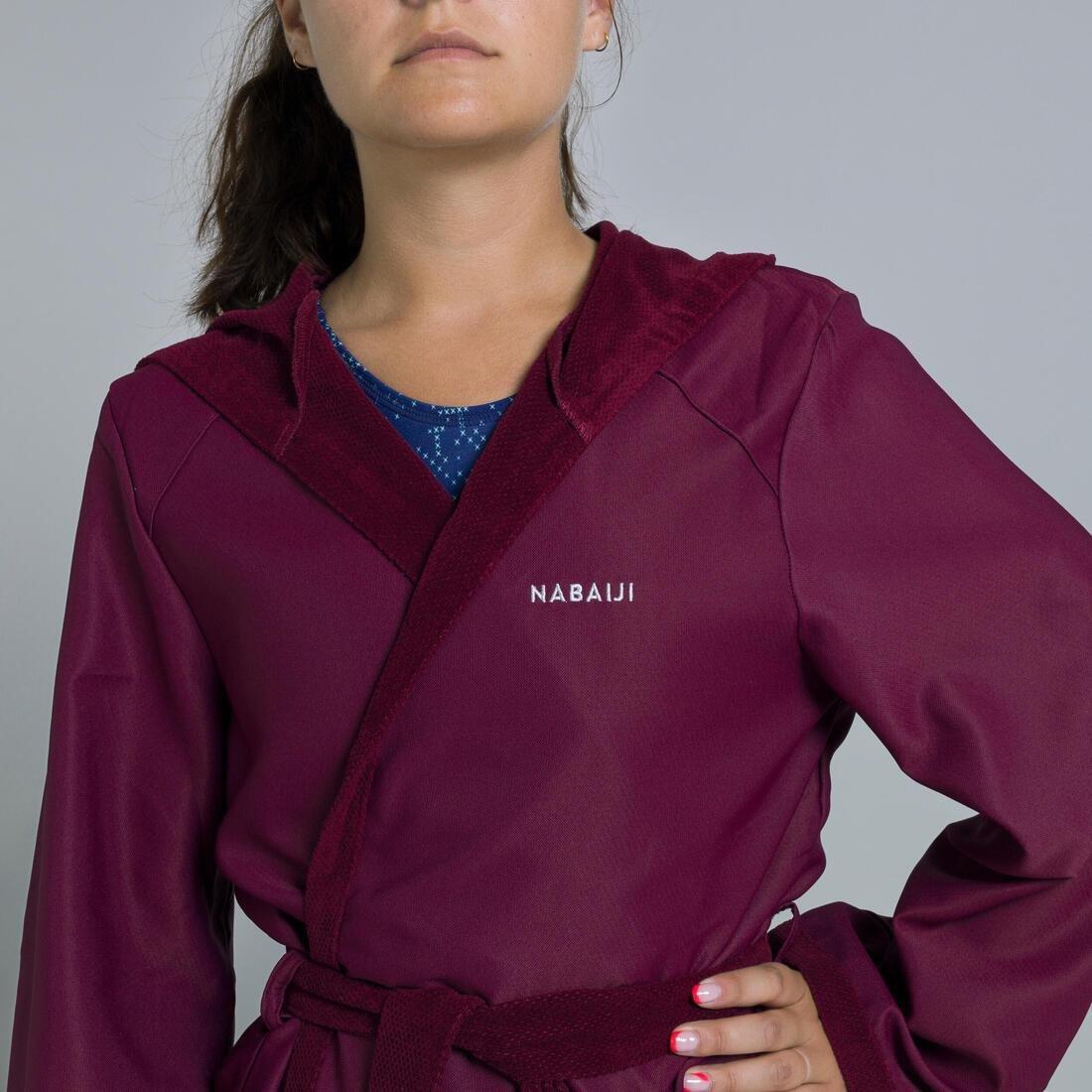 Women Compact Pool Bathrobe, Purple, , large image number 5