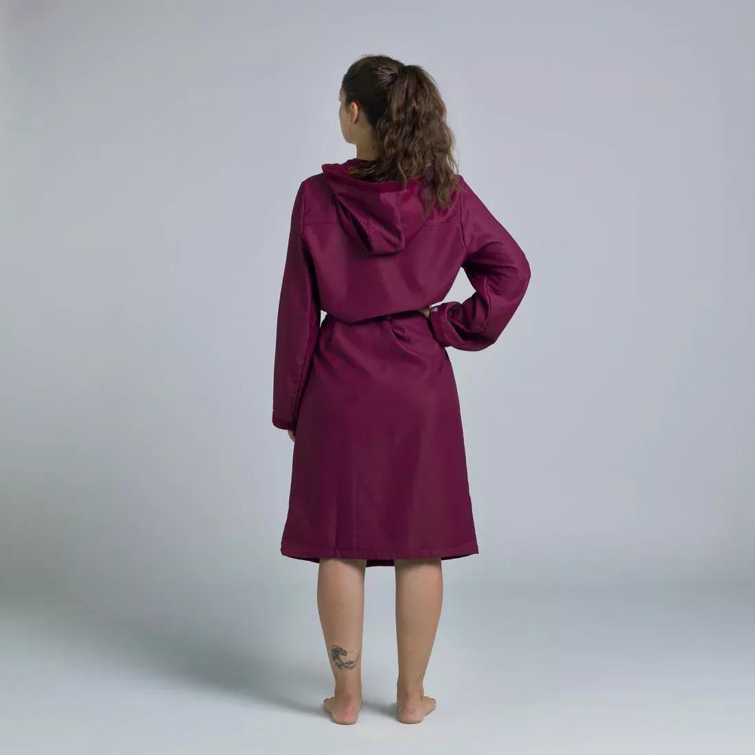 Women Compact Pool Bathrobe, Purple, , large image number 13