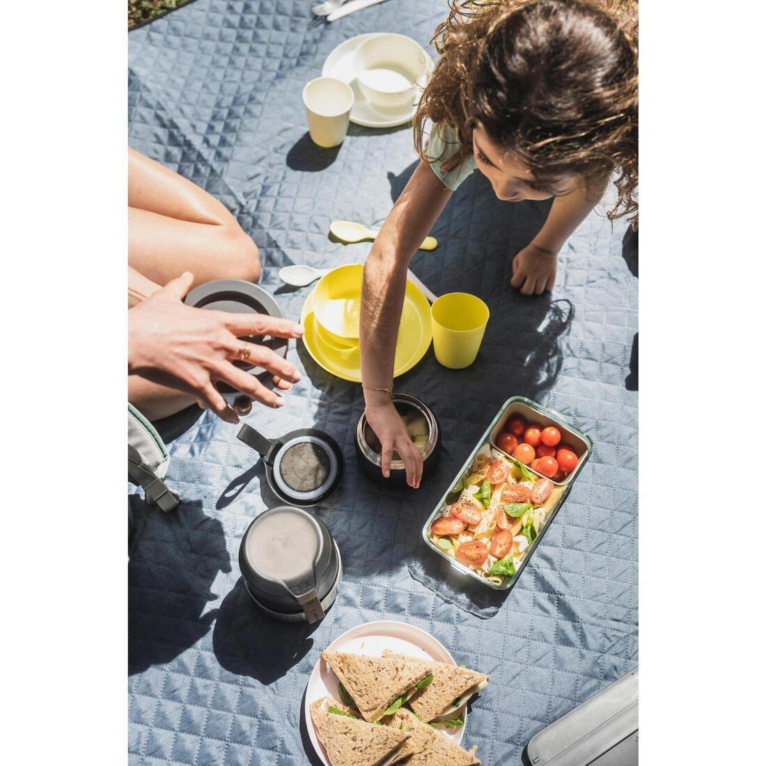 Comfort Blanket For Picnics And Camping - 170 X 140 Cm, Foggy Blue, No Color, large image number 2
