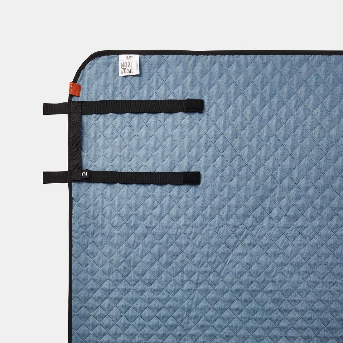 Comfort Blanket For Picnics And Camping - 170 X 140 Cm, Foggy Blue, No Color, large image number 5