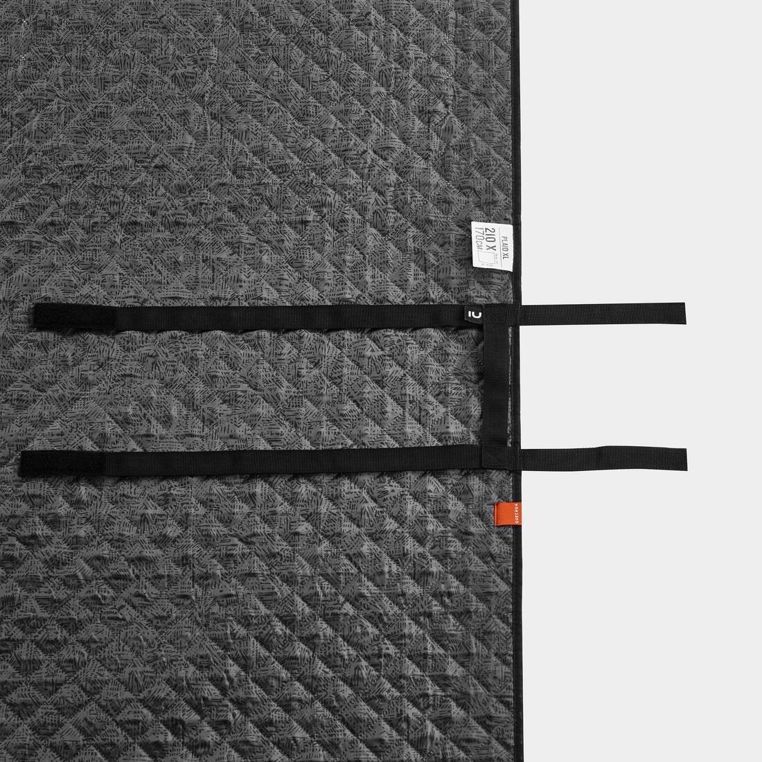 Xl Comfort Blanket For Picnicking And Camping - 210 Cm X 170 Cm, Grey, No Color, large image number 4