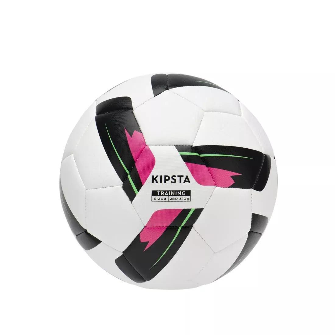 Size 3 Machine-Stitched Football Training Ball, No Color, medium