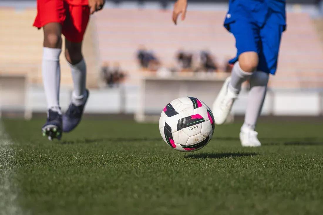 Size 3 Machine-Stitched Football Training Ball, No Color, large image number 4