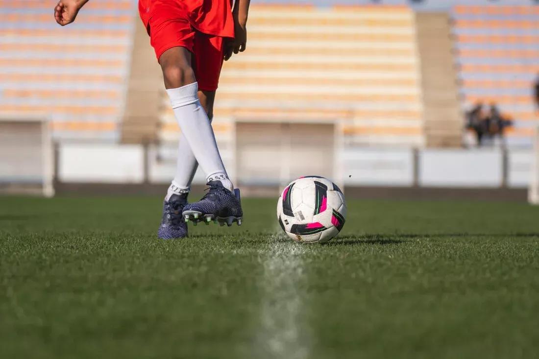 Size 3 Machine-Stitched Football Training Ball, No Color, large image number 5