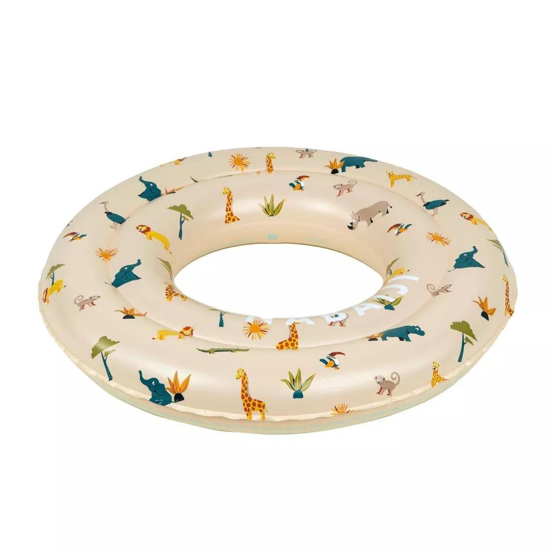 FLINT GREY Swimming inflatable 51 cm pool ring for kids aged 3-6 PANDAS print, No Color, large image number 1