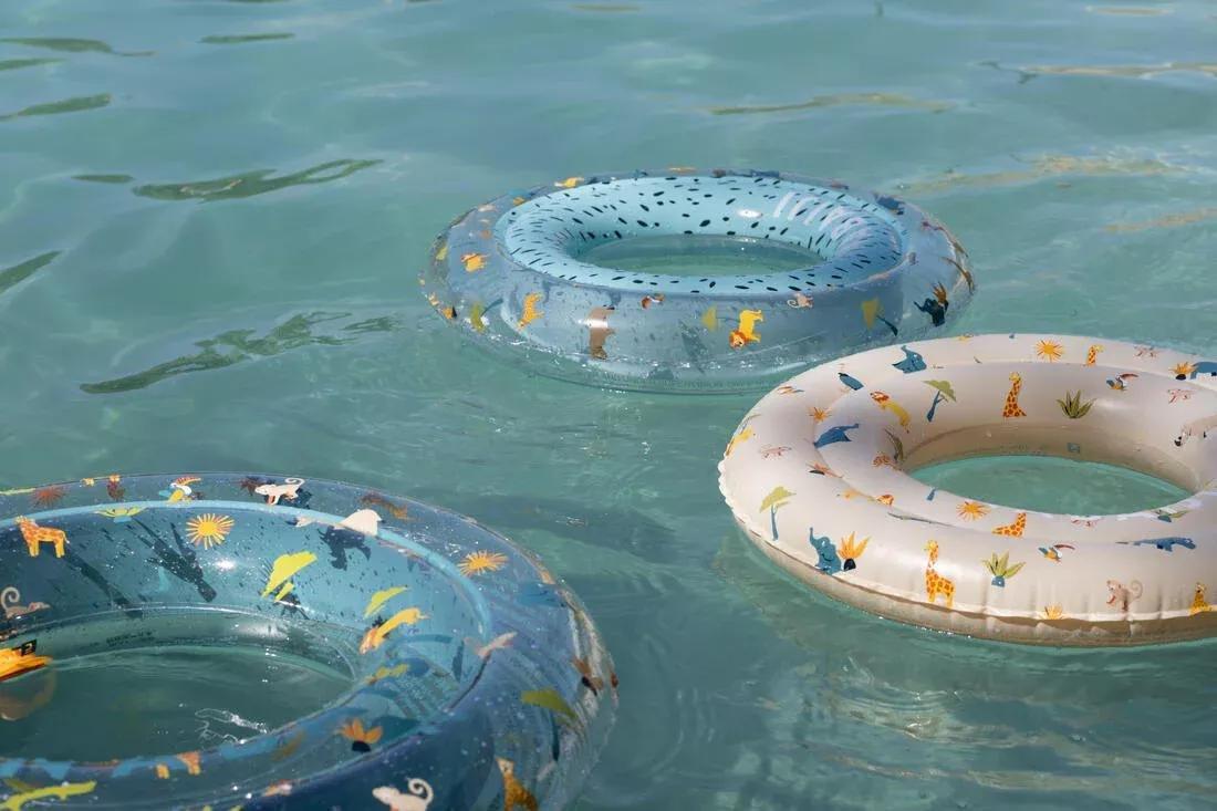 FLINT GREY Swimming inflatable 51 cm pool ring for kids aged 3-6 PANDAS print, No Color, large image number 6