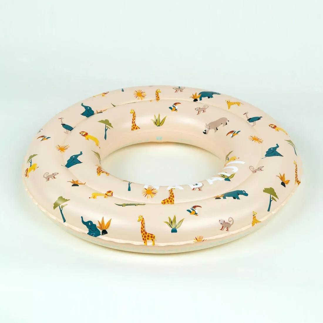 FLINT GREY Swimming inflatable 51 cm pool ring for kids aged 3-6 PANDAS print, No Color, large image number 9