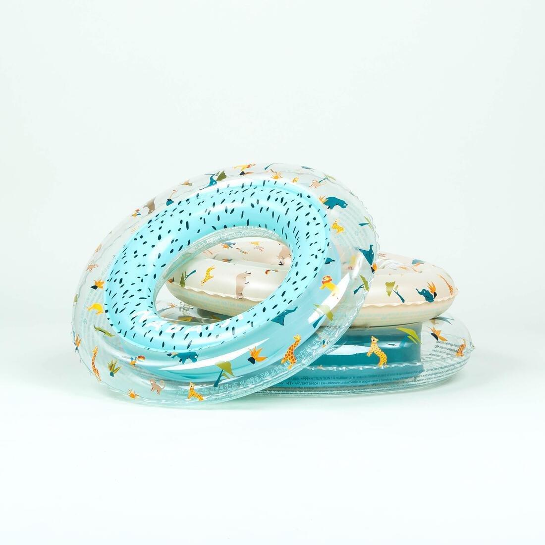Kids Swimming Inflatable 51 Cm Pool Ring, Off White, No Color, large image number 3