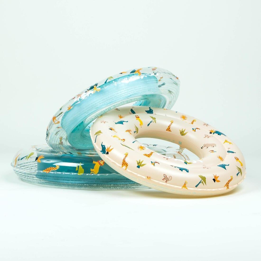 Kids Swimming Inflatable 51 Cm Pool Ring, Off White, No Color, large image number 5