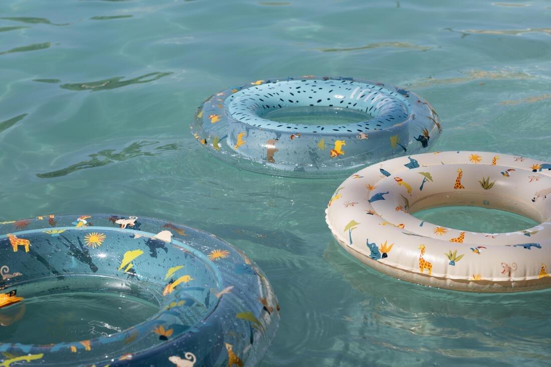 Kids Swimming Inflatable 51 Cm Pool Ring, Off White, No Color, large image number 10