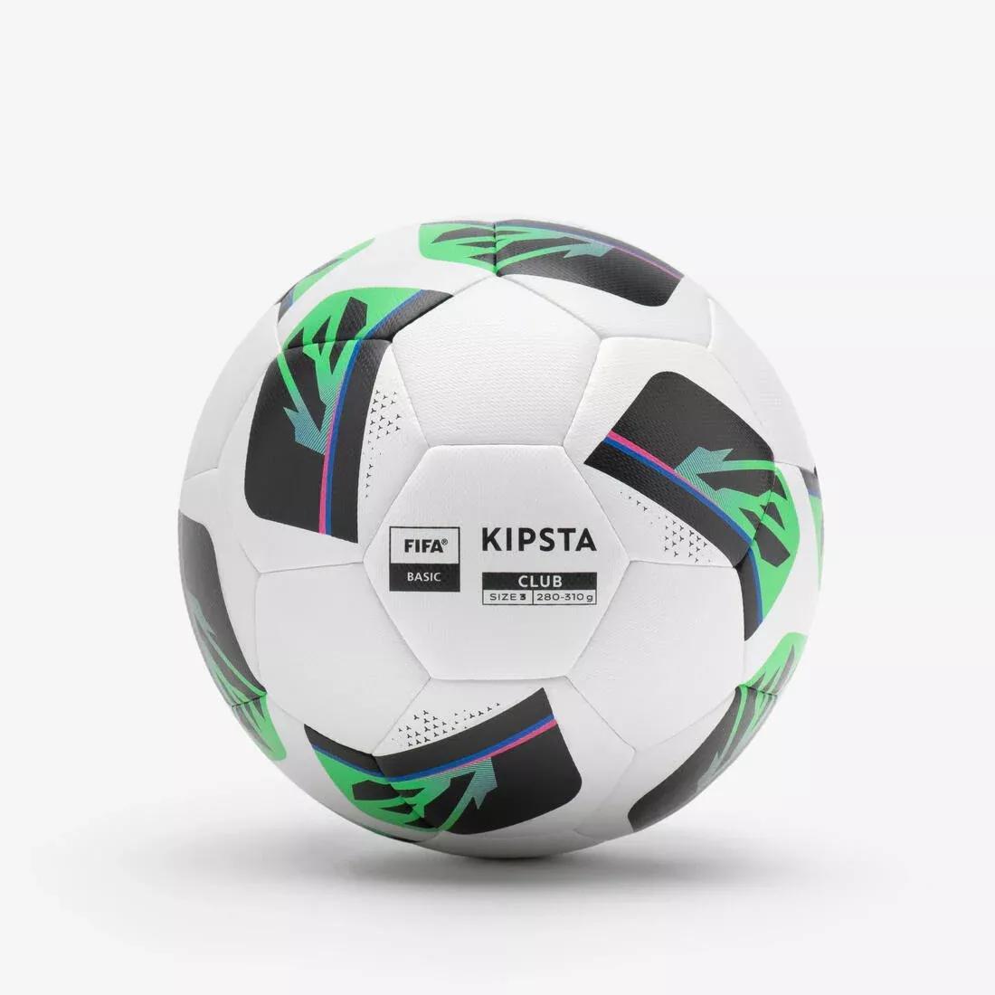 ULTRA WHITE Size 3 Football Club Hybrid - White, No Color, large image number 2